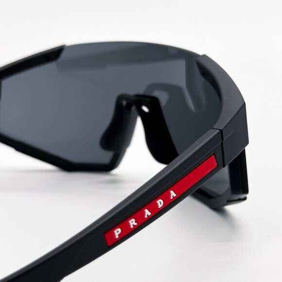 NEW PRADA UNISEX PRADA LINEA ROSSA SPS 04W DG006F PS04WS DG006F BLACK PS 04WS - Picture 6 of 12